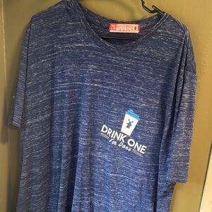 Dutch Bros Heathered Blue Tee with Graphic